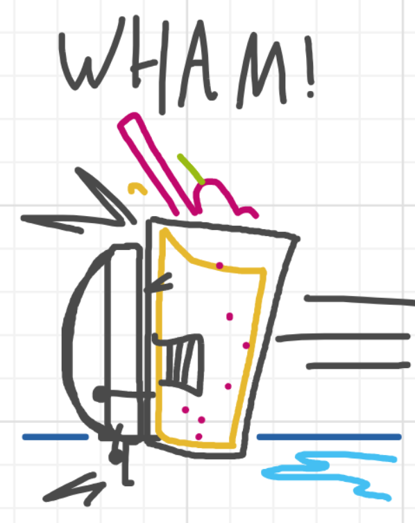 A panel from What's The Point, episode five of the Board Boards object show by Furretwalk/WalkingFurret.